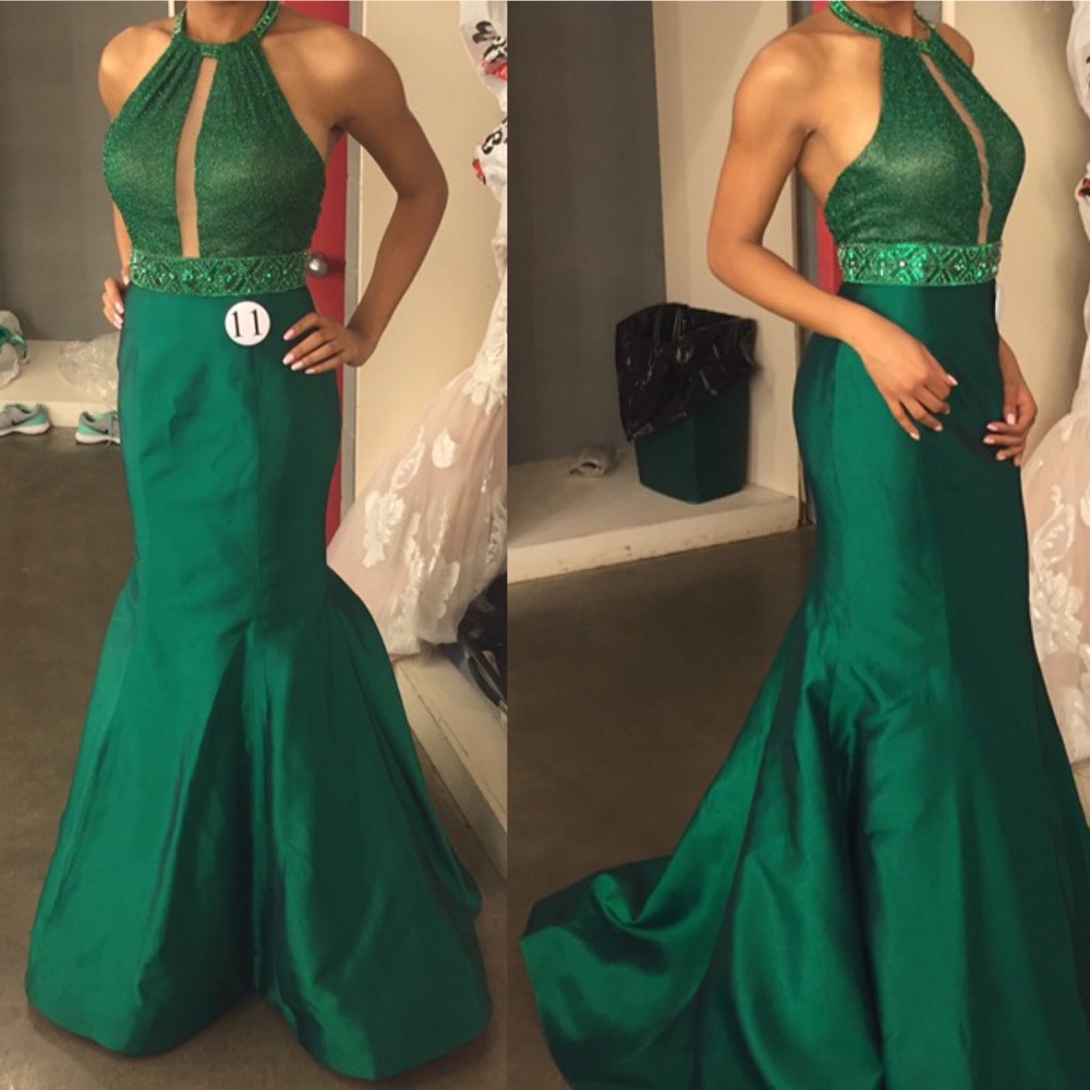 Green Sherri Hill Gown